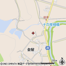 兵庫県三木市細川町金屋210周辺の地図