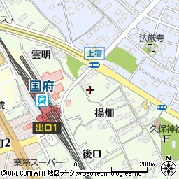 愛知県豊川市久保町揚畑27-2周辺の地図