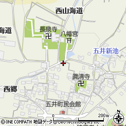 愛知県蒲郡市五井町中郷127-1周辺の地図