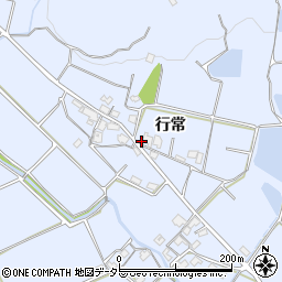 兵庫県加古川市志方町行常180-1周辺の地図