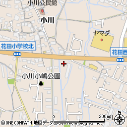 兵庫県姫路市花田町周辺の地図