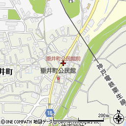 垂井町公民館前周辺の地図