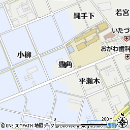愛知県豊川市野口町（豊角）周辺の地図