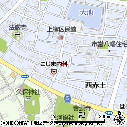 愛知県豊川市八幡町上宿82周辺の地図