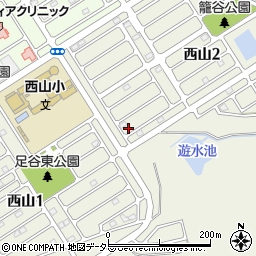 兵庫県神戸市北区西山周辺の地図