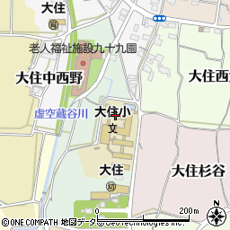 京田辺市立　大住留守家庭児童会周辺の地図