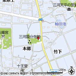 愛知県豊川市八幡町本郷32周辺の地図