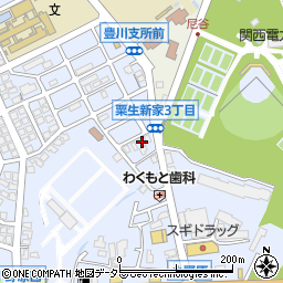 Ｄ－ｒｏｏｍ粟生新家３丁目周辺の地図