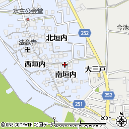 京都府城陽市水主南垣内22周辺の地図
