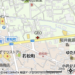 ゲオ島田店周辺の地図