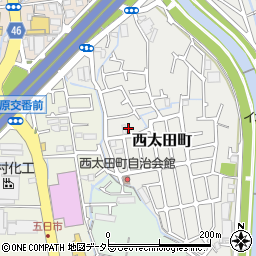 大阪府茨木市西太田町24-24周辺の地図