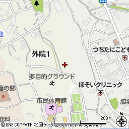 大阪府箕面市外院1丁目10周辺の地図