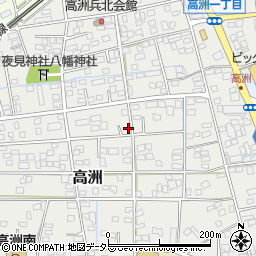 静岡県藤枝市高洲周辺の地図