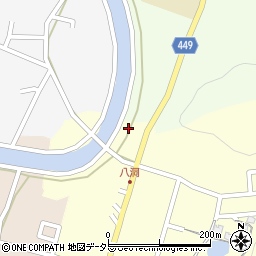兵庫県相生市若狭野町八洞340-2周辺の地図