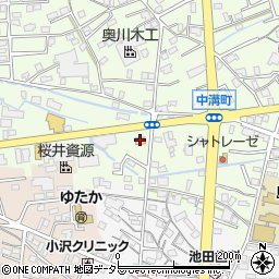ローソン島田中溝店周辺の地図