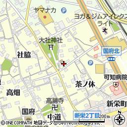愛知県豊川市国府町清水11-5周辺の地図