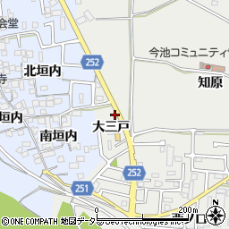 京都府城陽市枇杷庄大三戸21周辺の地図