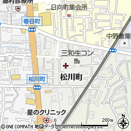 大阪府高槻市松川町周辺の地図