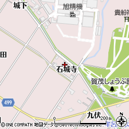愛知県豊橋市賀茂町石城寺周辺の地図