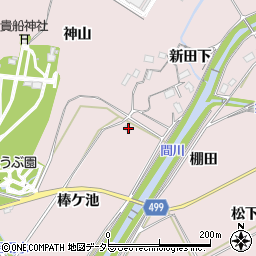 愛知県豊橋市賀茂町（棒ケ池）周辺の地図
