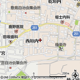 京都府城陽市富野西垣内37周辺の地図