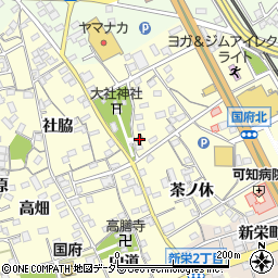 上町集会所周辺の地図