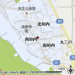 京都府城陽市水主南垣内40周辺の地図