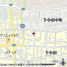 静岡県焼津市下小田223周辺の地図