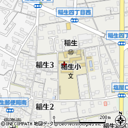 鈴鹿市役所幼稚園　稲生幼稚園周辺の地図