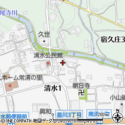 清水園アパート周辺の地図