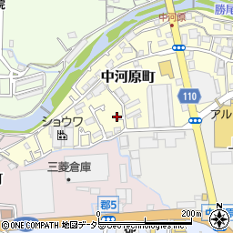 大阪府茨木市中河原町周辺の地図