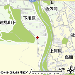 愛知県豊川市御油町下川原6周辺の地図