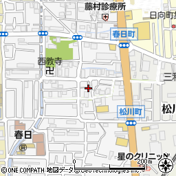 大阪府高槻市春日町14周辺の地図