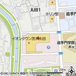 グリル&パフェ ピノキオ イオンタウン茨木太田店周辺の地図