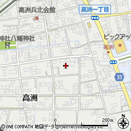 静岡県藤枝市高洲41周辺の地図