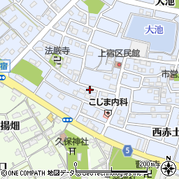 愛知県豊川市八幡町上宿89周辺の地図