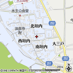 京都府城陽市水主南垣内37周辺の地図