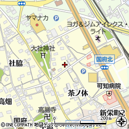 愛知県豊川市国府町清水10周辺の地図