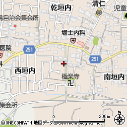 京都府城陽市富野西垣内50周辺の地図