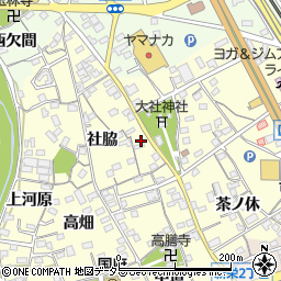 愛知県豊川市国府町流霞200周辺の地図
