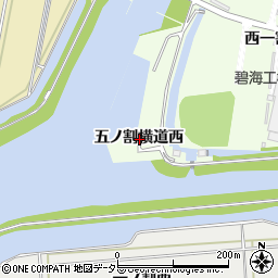 愛知県西尾市寺津町五ノ割横道西周辺の地図