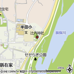 辻内神社周辺の地図