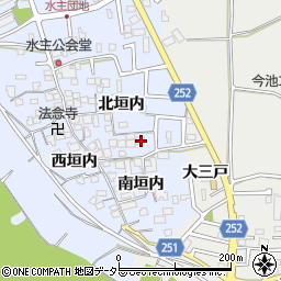 京都府城陽市水主南垣内34周辺の地図