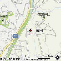 静岡県磐田市家田394周辺の地図