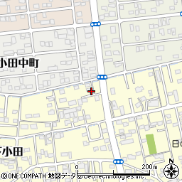 静岡県焼津市下小田345-4周辺の地図