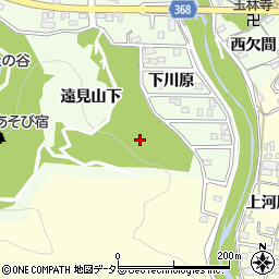 愛知県豊川市御油町大下河原周辺の地図