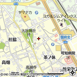 愛知県豊川市国府町清水18周辺の地図