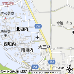京都府城陽市水主南垣内30周辺の地図