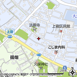 愛知県豊川市八幡町上宿57周辺の地図