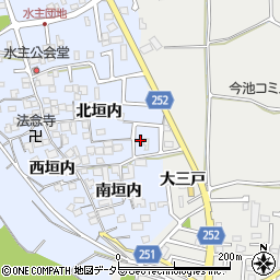 京都府城陽市水主南垣内32周辺の地図